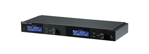 Shure SLX-D Digital Wireless Quad Receiver - 24-Bit Audio, 138MHz Wide Tuning Range, Space-Saving Design for 4 Channels (SLXD4Q+=-G57) - style: Standard