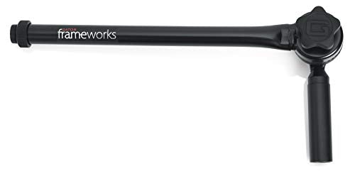 Gator Frameworks Adjustable Angled Mini Boom Arm with Interlocking Design, 9" Boom Arm (GFW-MIC-CLMPBM9)