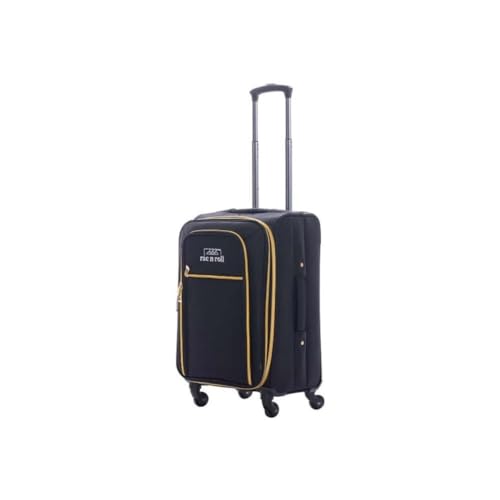 Rac n Roll Mini Rolling Dance Bag with Garment Rack (Clothes Rack), Carry On Backstage Competition Travel Duffel, Spinner Wheels, Portable Costume Bag for Dancers, Cheer, Pageant, Skating — Black