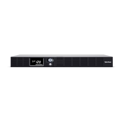 CyberPower OR1500LCDRM1U Smart App LCD UPS Battery Backup | Surge Protector, 1500VA/900W, 6 Outlets, AVR, 1U Rackmount
