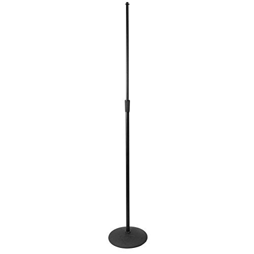 On-Stage MS9210 Heavy-Duty Low Profile Microphone Stand with 10" Base | 10-inch weighted base with steel shafts and M20 threading for vocalists, studios and stages - size: MS9210 with 10" Base