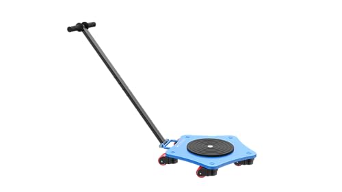 Machine Skates, 8800 lb Heavy Duty Machinery Mover, 5 PU Rollers | Five 360° swivel PU rollers for industrial use, moving CNC machines and large workshop equipment in warehouses and workshops. - size: 8800lbs