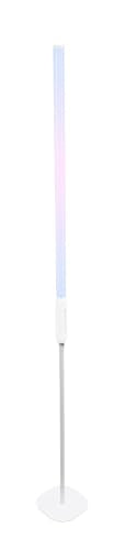 Rockville Saber Stand X1 White Stands for Rock Saber Lights | Travel Bag Included, 41.25"-62.8" Adjustable Height, Weighted Steel Base, 1/4" Thread, 3-Piece Design - color: White