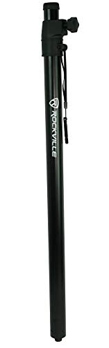 Rockville RSPAT M20 Subwoofer to Speaker Steel Pole Mount Adjustable Stand | M20 Threaded, 33.5" to 55" Height, 140 Lb Load, 35mm Diameter, Portable, DJ/Live Sound, Fits JBL/QSC/PreSonus/RCF/Mackie Subs