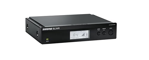 Shure BLX24R/SM58 Rack-Mount Wireless Audio System H10 Band (542–572 MHz) – BLX4R Receiver, BLX2 Transmitter with SM58 Dynamic Mic, Up to 14 Hr Battery, 300 ft Range - style: Full System, Rack Mount
