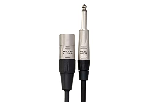 Hosa HSX-010 Pro Balanced Interconnect - REAN 1/4-inch TRS Male to XLR3 Male - 10 Foot | REAN 1/4-inch TRS Male to XLR3 Male, 10 Foot