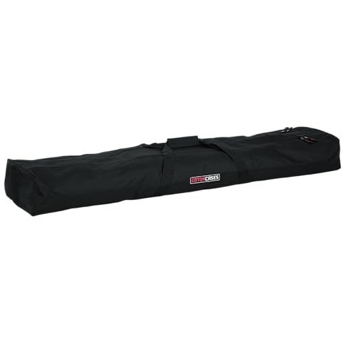 Gator Cases Deluxe Speaker Stand Bag, 50" Interior (GPA-SPKSTDBG-50DL) | Tough Nylon Bag Holds (2) Speaker, Microphone, or Lighting Stands in Seperate Zippered Compartments - size: 50" Long - Dual Compartment