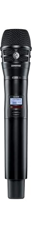 Shure ULXD2/K8B Handheld Transmitter with KSM8 Black Vocal Mic Capsule - for use with ULX-D Digital Wireless Microphone Systems, Receiver Sold Separately | J50A Band (ULXD2/K8B=-J50A) - color: Black, style: J50A Band (572-608/614-616 MHz)