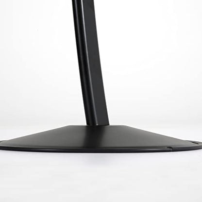M&T Displays Simplistic Curved Menu Board Black Pedestal Sign Holder Floor Standing Aluminum Front Loading Easy Open Poster Advertisement Sign Holder for Restaurant Cafe Hotel (Black, 8.5x11 inch) - size: 8.5x11 inch