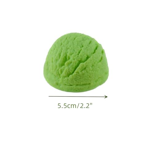 10 PCS Simulated Ice Cream Ball Fake Ice Cream Artificial Desserts Model DIY Accessories for Kitchen Home Party Decoration Prop Display (Pack of 2) - size: free size (Pack of 2)
