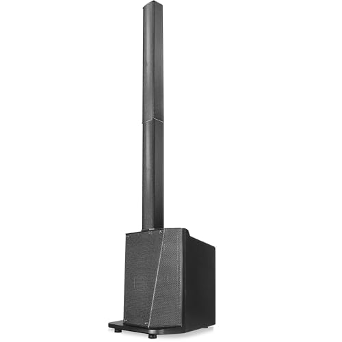 Pyle Portable PA System, 10" Subwoofer, 8x3 Column Drivers, Bluetooth Streaming, DSP EQ, 1600W Speaker System for Live Events, DJ Setup, and Sound Reinforcement