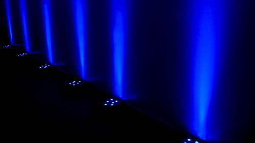 Rockville Battery PAR 50 18W LED DMX Wash Up-Light, Rechargeable Battery, Remote Control, RGB Color Mixing, Sound Activated, for DJs, Clubs, Parties, Weddings | Wireless Remote, 8-10 Hour Battery, 18x1W RGB LEDs, 7 DMX Channels, Sound Activated, Master/Sl