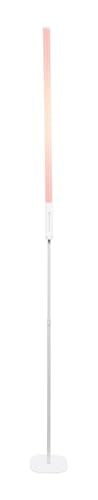 Rockville Saber Stand X1 White Stands for Rock Saber Lights | Travel Bag Included, 41.25"-62.8" Adjustable Height, Weighted Steel Base, 1/4" Thread, 3-Piece Design - color: White