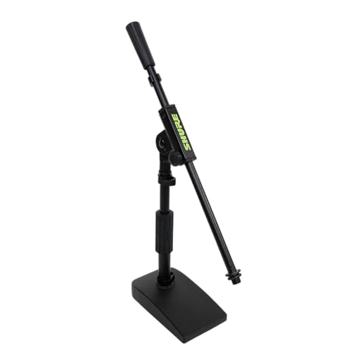 Shure by Gator Low Profile Mic Stand with Single-Section Boom (SH-DESKTOP2)