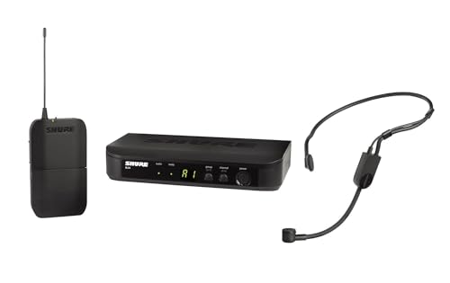 Shure BLX14/P31 Wireless Headset Microphone System - H10 Band | 14-hour battery and 300 ft UHF range with PGA31 headset mic, bodypack and single-channel receiver for presenting - style: H10 Band (542-572 MHz)