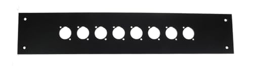 ProCraft WM1-8X-BK 16" Surface Mount Studio Panel 8 D Punches, Black