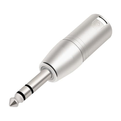 2 Pack 1/4 TRS to XLR Adapter, Balanced Quarter Inch 6.35mm Male to XLR Male Adapter for Mixer, Microphone - color: 1/4 To XLR Male