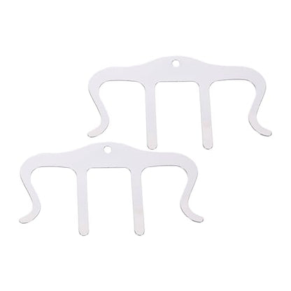 2 Pack Metal Black Music Book Clips Page Holders for Reading, Sheet Music Stand, Piano, Book & Keyboard Ideal for Musicians (Silver) - color: Silver