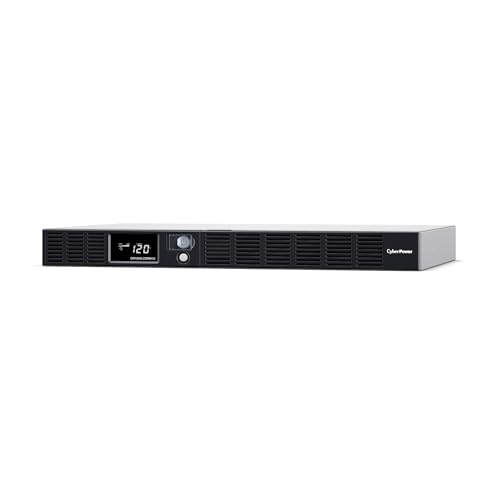 CyberPower OR1500LCDRM1U Smart App LCD UPS Battery Backup | Surge Protector, 1500VA/900W, 6 Outlets, AVR, 1U Rackmount