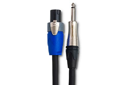Hosa SKT-215Q Edge Speaker Cable - Neutrik speakON to 1/4 inch TS - 15 Foot