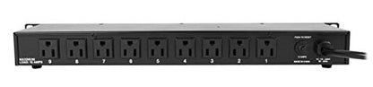 Mackie ProFX12v3 12-Channel Professional Effects Mixer w/USB ProFX12 v3 Bundle with RockvilIe RDF9U 1U 15A Rack Mount DJ Pro Audio Power Supply Strip w/USB Charging
