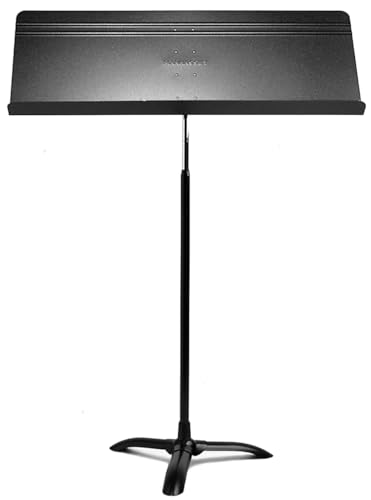 Manhasset 5101 Fourscore Music Stand with Extra-Wide 32" Desk | Extra-Wide 32" Desk for Large Scores and Ensembles, Durable Aluminum, Friction Height Adjust, Stable Tripod Base, Made in USA
