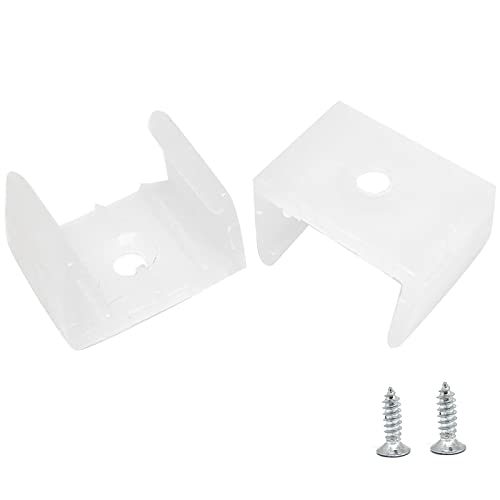 100Pcs LED Neon Mounting Clips Mounting Bracket Support with M3x12mm Screw,for 14mm to 17mm LED Neon Strip Lighting(H-017) - size: Fit for 14mm to 17mm