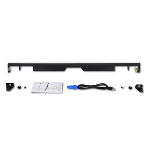 Stage Strobe Lights Bar,240W 448 LED RGBWA 5IN1 Stage Wash&Strobe DJ Light Bar DMX RDM Sound Activated 224 RGB Zones&224 Amber&White Chasing Effects for Stage Parties DJ Club Disco Wedding