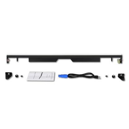 Stage Strobe Lights Bar,240W 448 LED RGBWA 5IN1 Stage Wash&Strobe DJ Light Bar DMX RDM Sound Activated 224 RGB Zones&224 Amber&White Chasing Effects for Stage Parties DJ Club Disco Wedding