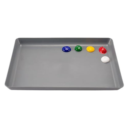 Soho Urban Artist Neutral Gray Artist Paint Palette - Large Butcher Tray Easy Clean Up Palette for Acrylics, No Stains and Paint Peels Off Once Dried - 11" x 15" - size: 11"x15"