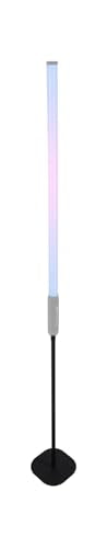 Rockville Saber Stand X1 Black Stands for Rock Saber Lights | Travel Bag Included, 41.25"-62.8" Adjustable Height, Weighted Steel Base, 1/4" Thread, 3-Piece Design - color: Black