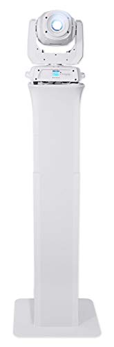 Rockville RTP32W White Totem Moving Head Light Stand with Scrims and Bags - color: white