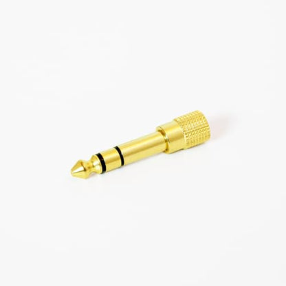 MEE audio 1/4 inch Stereo Audio Adapter, 3.5mm (1/8") Female to 6.3mm (1/4") Male Converter, Gold Plated, TRS and TRRS Compatible for Headphones, headsets, Bluetooth adapters, AUX Cables, Guitar amps - style: 1 Pack