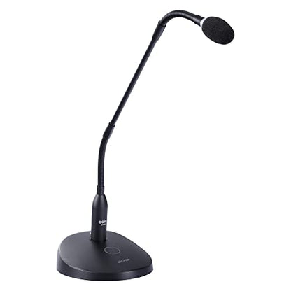 BOYA 18" Gooseneck Condenser Microphone with Desktop Base, LED Indicator - Podium Microphone for Conference Meeting Video Live Streaming Lecture Speech Podcast (XLR Interface BY-GM18CB) - size: BY-GM18CB