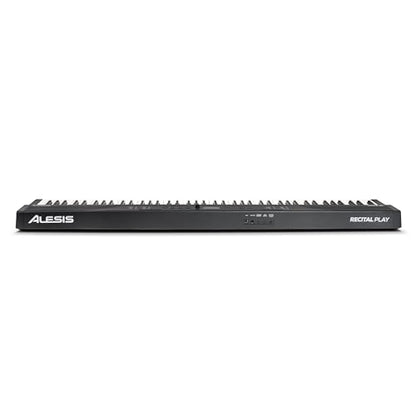Alesis Recital Play 88-Key Piano Keyboard Bundle | Portable, 480 Voices, Split/Layer Modes, Includes Lessons, Stand, Sustain Pedal, Headphones, Carry Bag, for Beginners - size: 88 keys + accessories, style: Recital Play w/ Accessories