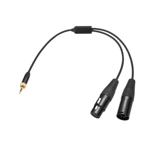 -dmx-3.5C-1/2 Dmx 3.5mm Dmx Female Male 5 Pin to Stereo Jack Audio 3.5mm Male Dmx Connector 1 to 2 Cable 3.5mm to 2 Dmx