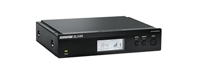 Shure BLX14R/MX53 Rack-Mount Earset Audio System H9 Band (512–542 MHz) – BLX4R Receiver, BLX1 Bodypack & MX153 Earset Mic, Up to 14 Hr Battery, 300 ft Range - style: H9 Band (512-542 MHz)