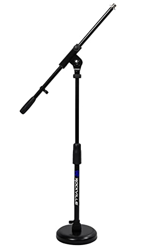Rockville RKDS Kick Drum/Guitar Amp Mic Stand with Steel Round Base