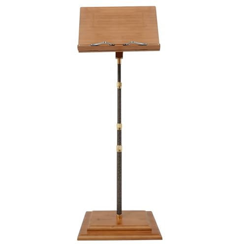 Sheet Music Stand & Desktop Book Stand, Rotatable Music Book Holder Stand,Wooden Portable Sheet Music Table Stand Height Adjustable from 27.5-59in with Book Stand Support, Carrying Bag - color: 27.5-59in