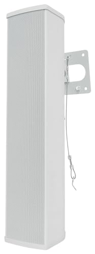 Rockville WET ARRAY 5 White 70V 60W Commercial Wall Mount Swivel Column Speaker, 2-Way Line Array Design, IP55 Waterproof, Indoor/Outdoor Use for Restaurants, Churches, Auditoriums | Adjustable Tap 60W, 30W, 15W, 7.5W, IP55, 2-Way, (4) 3" Mids + Tweeter,