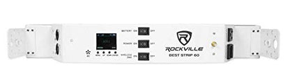 Rockville Best Strip 60 White Rechargeable Wash Light Bar, Wireless DMX | RGBWA+UV, 6x6W LEDs, Wireless Remote, Up to 22-Hour Battery, Sound Activated, 6500 Lux, 8800mAh, Flicker Free, LCD Display - color: White