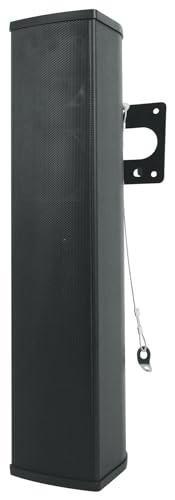 Rockville WET ARRAY 5 Black 70V 60W Commercial Wall Mount Swivel Column Speaker, 2-Way Line Array Design, IP55 Waterproof, Indoor/Outdoor Use for Restaurants, Churches, Auditoriums | Adjustable Tap 60W, 30W, 15W, 7.5W, IP55, 2-Way, (4) 3" Mids + Tweeter,