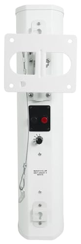 Rockville WET ARRAY 5 White 70V 60W Commercial Wall Mount Swivel Column Speaker, 2-Way Line Array Design, IP55 Waterproof, Indoor/Outdoor Use for Restaurants, Churches, Auditoriums | Adjustable Tap 60W, 30W, 15W, 7.5W, IP55, 2-Way, (4) 3" Mids + Tweeter,