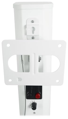 Rockville WET ARRAY 5 White 70V 60W Commercial Wall Mount Swivel Column Speaker, 2-Way Line Array Design, IP55 Waterproof, Indoor/Outdoor Use for Restaurants, Churches, Auditoriums | Adjustable Tap 60W, 30W, 15W, 7.5W, IP55, 2-Way, (4) 3" Mids + Tweeter,