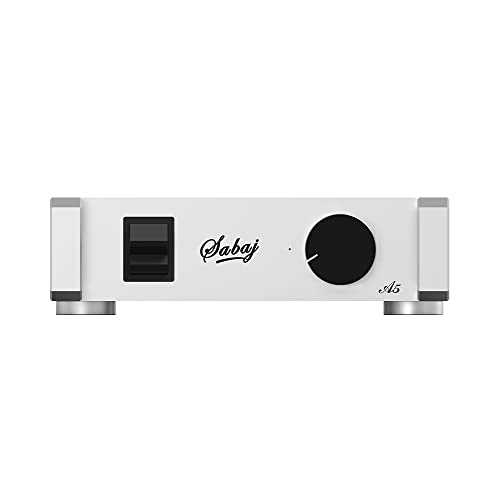 SABAJ A5 Dual Analog Input Power Amplifier, Retro Appearance ICEpower Module, RCA*2 Input