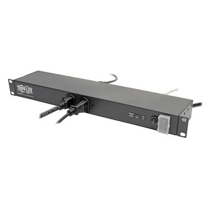 Tripp Lite 12-Outlet Rackmount PDU Isobar Surge Protector Power Strip, 15A, 3840 Joules, 15ft Cord with 5-15P Plug, 1U Rack-Mount, Lifetime Manufacturer's Warranty & $25,000 Insurance (ISOBAR12ULTRA) - size: 15 Amps, style: Premium Surge Protection
