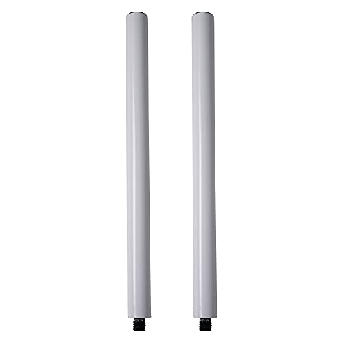 Sound Town 2-Pack 20" Subwoofer/Speaker Extender Poles, Fits M20 Threading,110 LB Load Capacity,White (STSD-M20W-PAIR) - size: 20", M20 Thread, White