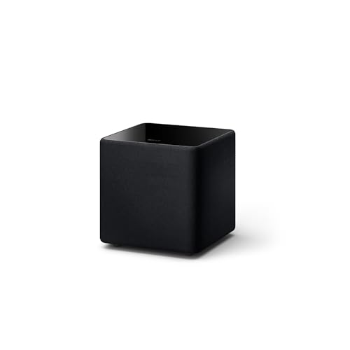 KEF Kube 8 MIE Subwoofer | Sealed Home Audio Subwoofer with 300W RMS Class D Amp, iBX Deep Bass Extension & Room EQ, Made for Smaller Rooms - size: 8 Inch