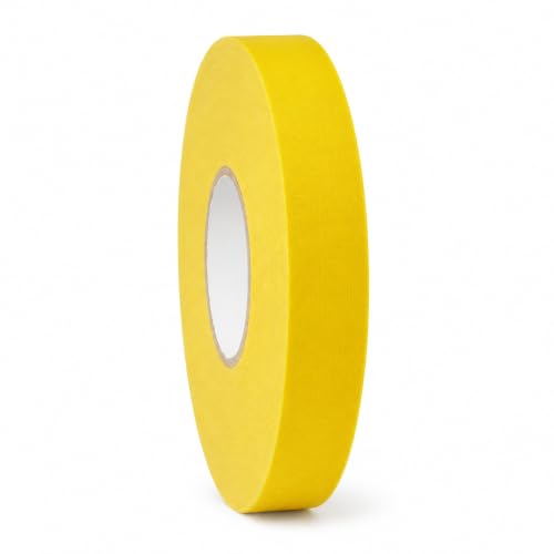 GGR Supplies CGT-80 Gaffers Stage Tape, Yellow, 1 in x 60 yd, 1-Pack | 12 Mil Low-Gloss Cloth, Clean Removal from Most Surfaces, Water and Abrasion Resistant, Cable Management, Film, Photography - color: Yellow, size: 1 in. (Pack of 1)