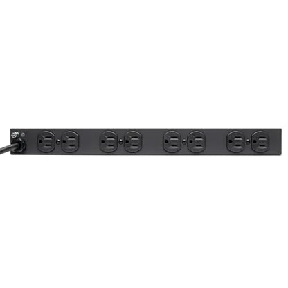Tripp Lite 14-Outlet Rack Mount Surge Protector Power Strip PDU, 15A, 120V, 3000 Joules, 15ft Cord with 5-15P Plug, 1U Horizontal Rack Mount, Lifetime Manufacturer's Warranty (DRS-1215) - size: 15 Amps, style: Surge Protection